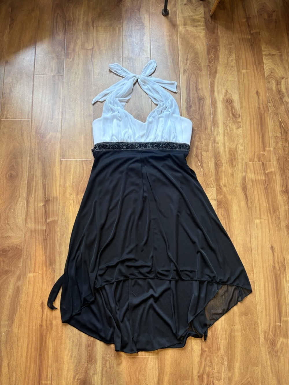 Black and White y2k Halter Dress - Picture 6 of 12